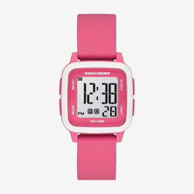 Skechers Holmby Womens Pink Strap Watch Sr6300