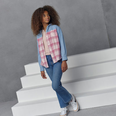 Levi's Big Girls Long Sleeve Button-Down Shirt