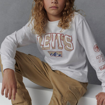 Levi's® Big Kid Boys Adjustable Waist Drawstring Waist Cuffed Cargo Pant