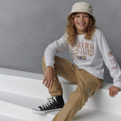 Levi's® Big Kid Boys Adjustable Waist Drawstring Waist Cuffed Cargo Pant