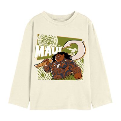 Xtreme Toddler Boys Crew Neck Long Sleeve Moana Graphic T-Shirt