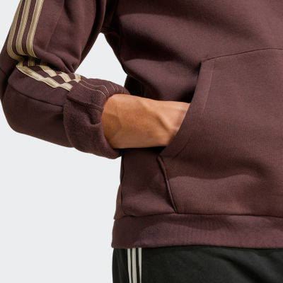 adidas Mens Mock Neck Long Sleeve Quarter-Zip Pullover