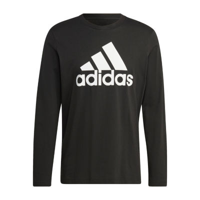 adidas Big and Tall Mens Crew Neck Long Sleeve Graphic T-Shirt