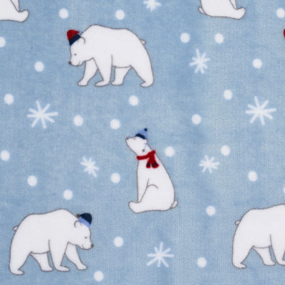 Under The Stars Polar Bear Throw and Pillow Set