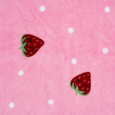 Under the Stars Kids Strawberry Throw and Pillow Set