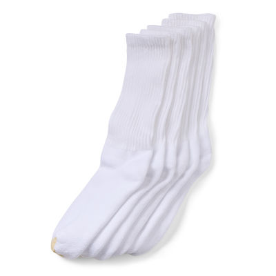 Gold Toe Athletic Sport 6 Pair Big and Tall Crew Socks Mens