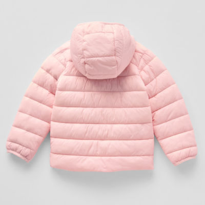 Okie Dokie Toddler Girls Adaptive Hooded Midweight Puffer Jacket