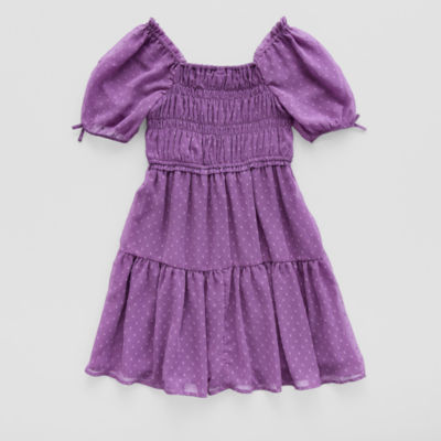 Thereabouts Little & Big Girls Short Sleeve A-Line Dress