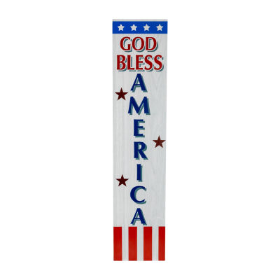 Northlight God Bless America Porch Sign