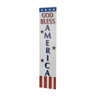 Northlight God Bless America Porch Sign