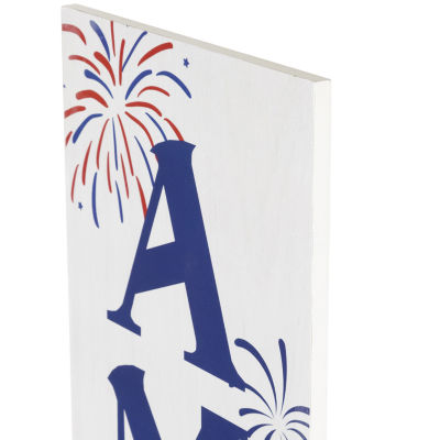 Northlight America Fireworks Porch Sign