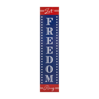 Northlight Let Freedom Ring Porch Sign