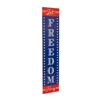 Northlight Let Freedom Ring Porch Sign