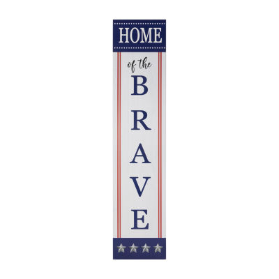 Northlight Home Of The Brave Porch Sign