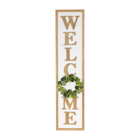 Northlight Welcome Framed Porch Sign, One Size, Brown