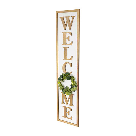 Northlight Welcome Framed Porch Sign, One Size, Brown