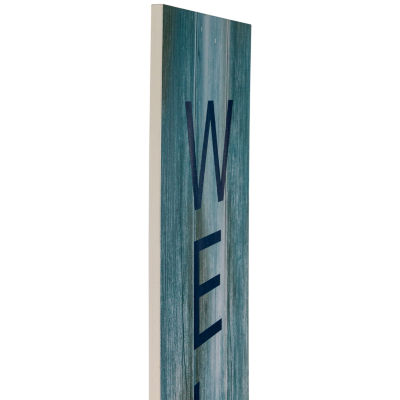 Northlight Weathered Coastal Welcome Porch Sign