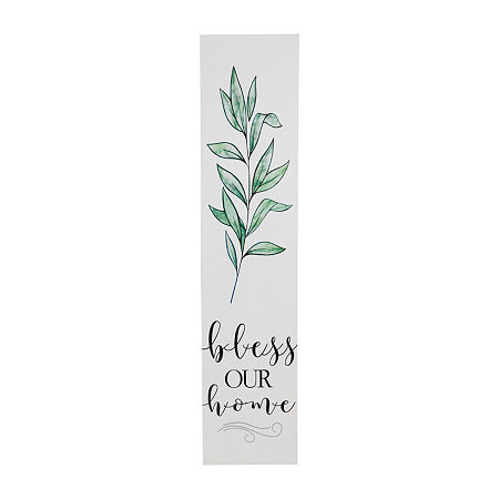 Northlight Bless Our Home Porch Sign, One Size, White