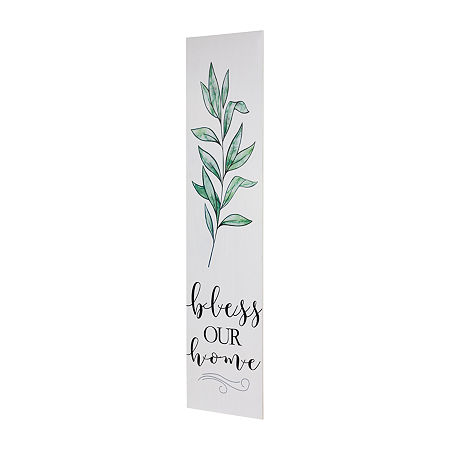 Northlight Bless Our Home Porch Sign, One Size, White