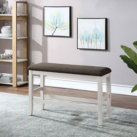 Lunardi Upholstered Bench, One Size, White