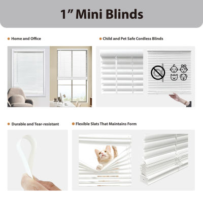 Eco Estates 1" Room Darkening Cordless Mini Blinds