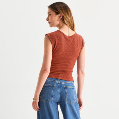 a.n.a Womens U Neck Sleeveless T-Shirt