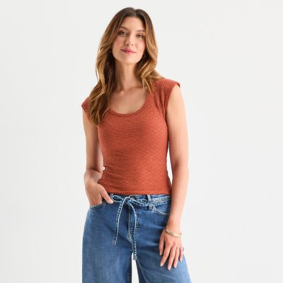 a.n.a Womens U Neck Sleeveless T-Shirt