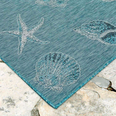 Liora Manne Shells Indoor Outdoor Rectangular Accent Rug