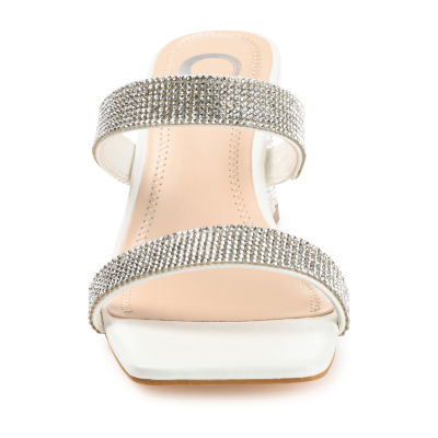 Journee Collection Shandee Womens Round Open Toe Block Heel Pumps