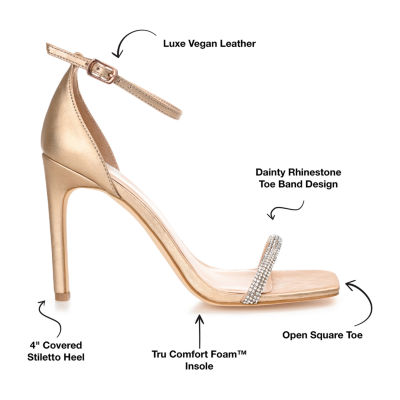 Journee Collection Womens Zoya Open Toe Stiletto Heel Pumps