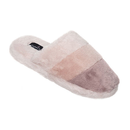  -Cuddl Duds Colorblock Womens Slip-On Slippers