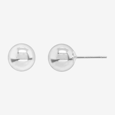 Silver Treasures Sterling Silver 9mm Stud Earrings
