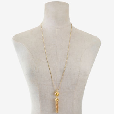 Monet Jewelry Tassel Womens 30 Inch Pendant Necklace
