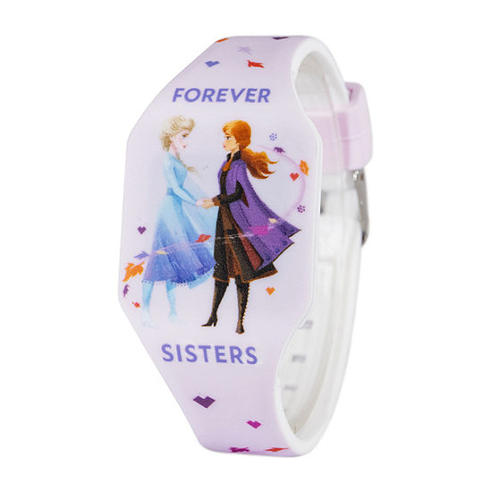 Disney Collection Frozen Girls Digital White Strap Watch Wds001050