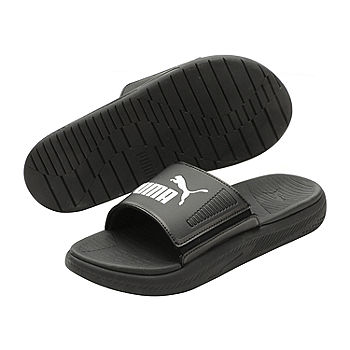 Hurtig Port ubetinget Puma Mens Softride Slide Sandals, Color: Black White - JCPenney