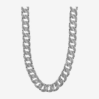 Mens Black Stainless Steel Chain Necklace - JCPenney