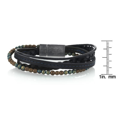 Mens Stainless Steel Strand Bracelet