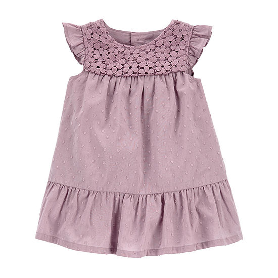 Carter's Baby Girls Sleeveless Flutter Sleeve A-Line Dress