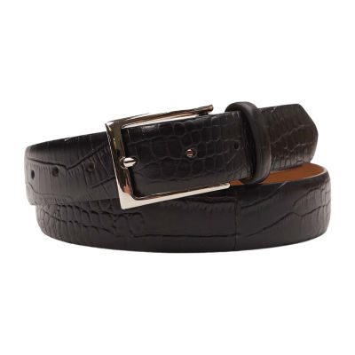 Stafford Feather Edge Mens Belt, Color Black JCPenney