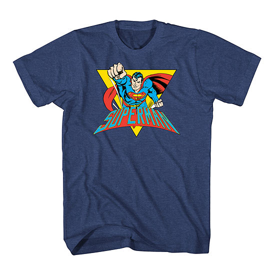 Big and Tall Mens Crew Neck Short Sleeve Regular Fit Superman Graphic T-Shirt