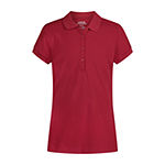 IZOD Juniors Womens Short Sleeve Polo Shirt