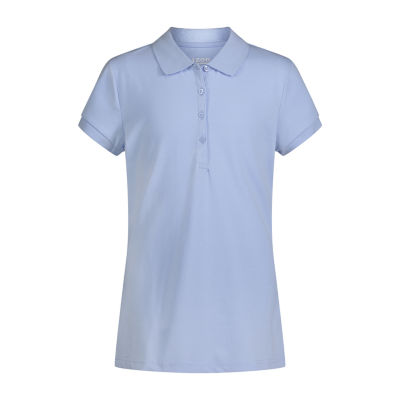 womens light blue polo