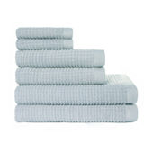 MADISON PARK Signature Turkish 6-Piece Light Blue Cotton Bath Towel Set  MPS73-455 - The Home Depot