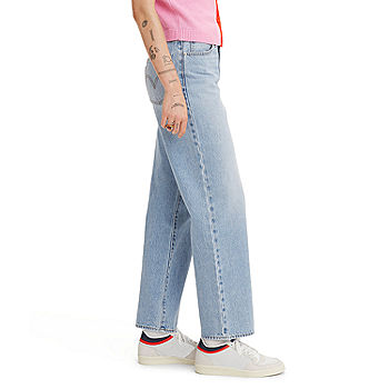 94 Baggy Wide Leg Women Jeans - Medium Wash