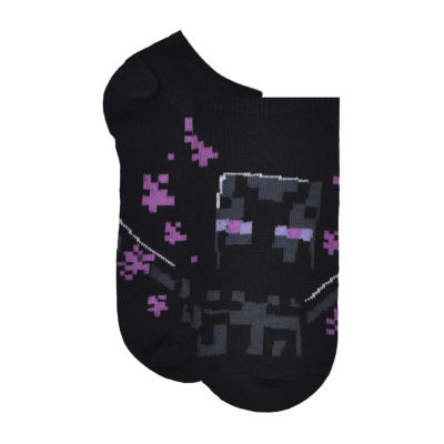 6 Pair No Show Socks Boys Minecraft