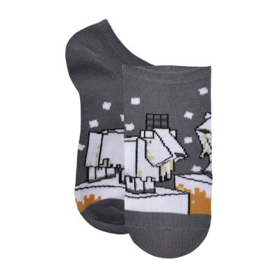 Little & Big Kid Boys Multi-Pack 6 Pair Minecraft No Show Socks