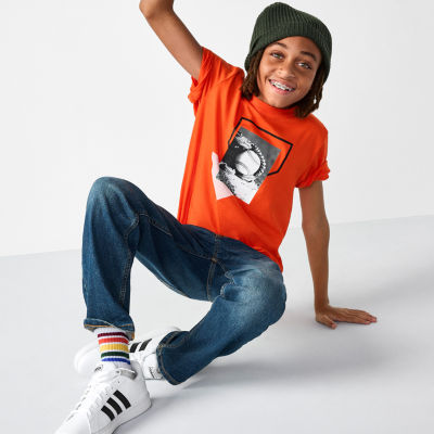 Xersion Little & Big Kid Boys Crew Neck Short Sleeve Regular Fit Graphic T-Shirt