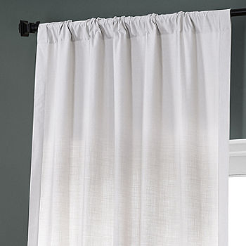 Cotton Voile Rod Pocket Window Panels - Pair