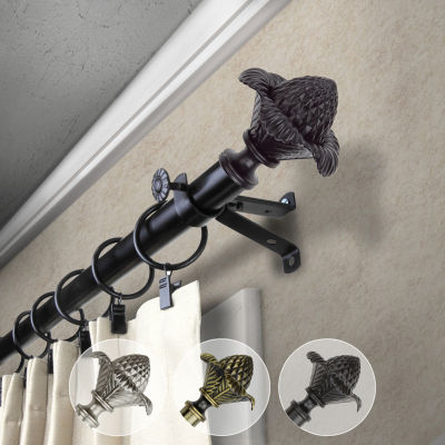 Rod Desyne Bloom 3/4 IN Adjustable Curtain Rod