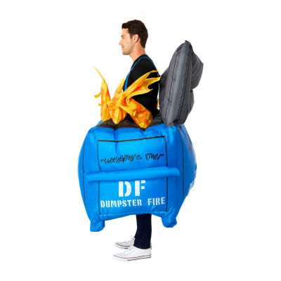 Unisex Adult Dumpster Fire Inflatable Costume